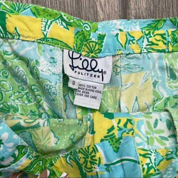 LILLY PULITZER Vintage White Label Koala Sun Bermuda Shorts Key West - Picture 12 of 16